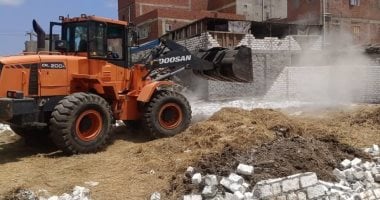 رفع 41 حالة تعدى ضمن فاعليات الموجة 27 لاسترداد أملاك الدولة بدمياط