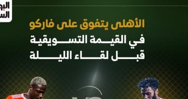 نيوز برو : 
                                            الأهلى يتفوق على فاركو في القيمة التسويقية قبل لقاء الليلة.. إنفو جراف
                                        