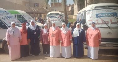 فحص وتوفير العلاج لأكثر من 1100 مواطن وتقديم 3330 خدمة طبية ببنى سويف