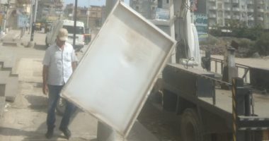 محافظ كفر الشيخ: إزالة 45 إعلانا مخالفا لتحسين المظهر الحضارى والهوية البصرية