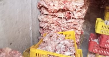 ضبط 5 أطنان هياكل دواجن داخل مجزر بدائى يعيد تدويرها فى المحلة