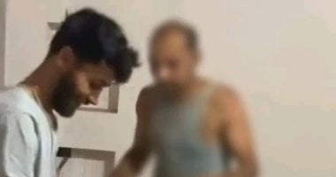 مشهد من مقطع الفيديو الخاص بالتعذيب