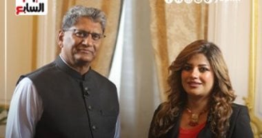 سفير الهند بالقاهرة مع هناء أبو العز