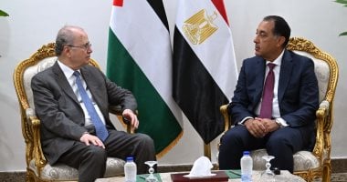 رئيس الوزراء يستقبل نظيره الفلسطينى ويؤكد موقف مصر الثابت تجاه القضية الفلسطينية رئيس الوزراء يستقبل نظيره الفلسطيني
