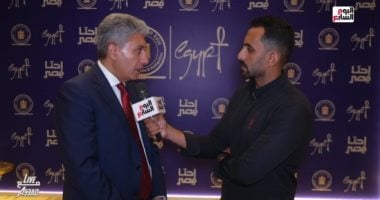 وزير السياحة والآثار شريف فتحي والزميل محمد أسعد خلال اللقاء 