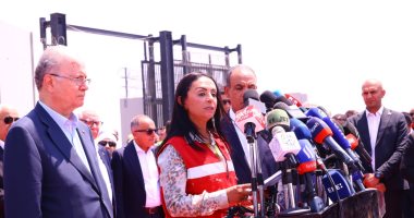 وزيرة التضامن: دخول 550 ألف طن من المساعدات إلى غزة