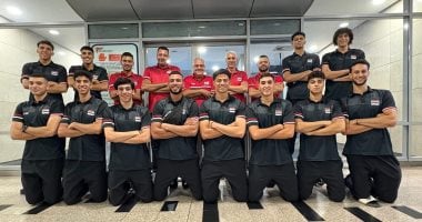 بعثة شباب الطائرة تغادر إلى الصين للمشاركة فى بطولة العالم شباب الطائرة