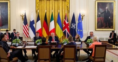 قادة اوروبا مع ترامب 