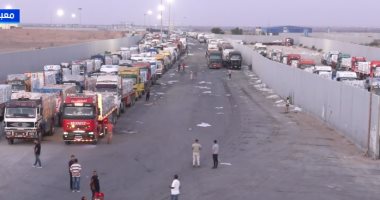 قافلة المساعدات المصرية المتجهة إلى الأشقاء فى غزة