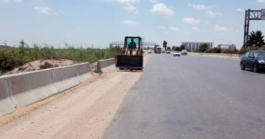 رفع 20 طنا من الأتربة بمدخل الإسكندرية الصحراوى بحي وسط 