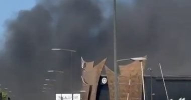 السيطرة على حريق كبير بأحد المبانى فى الواجهة البحرية ببيروت.. فيديو جانب من الحريق