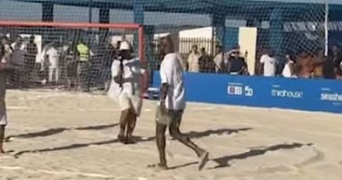 استقبال حار لشيكابالا في مباراة الأساطير بالساحل الشمالي "فيديو" 