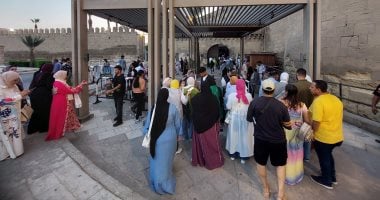 بدء توافد الجمهور على حفل مدحت صالح ونسمة عبد العزيز بمهرجان القلعة جمهور مهرجان القلعة