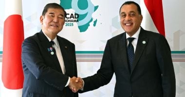 الدكتور مصطفى مدبولي، رئيس مجلس الوزراء و شيجيرو إيشيبا، رئيس وزراء اليابان