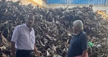 ضبط مصنع أعلاف حيوانية مجهولة المصدر بالشرقية والتحفظ على 10 أطنان عظام