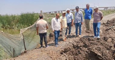 إزالة مزرعة سمكية مخالفة فى الحسينية بالشرقية