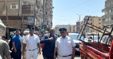 ضبط ومصادرة 180 من المضبوطات والإشغالات المتنوعة فى حملة بحى غرب سوهاج