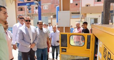 محافظ المنوفية يفتتح مشروع محطة رفع صرف صحى قرية سرسموس