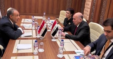 وزيرا خارجية مصر والعراق يؤكدان رفضهما لسياسة تجويع الفلسطينيين فى غزة بدر عبد العاطى فى الاجتماع