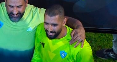 عامر عامر رجل مباراة الأهلي وغزل المحلة عامر عامر