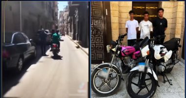تفاصيل القبض على المتهمين بالتعدى على المواطنين بدراجة نارية.. فيديو القبض على المتهمين بالتعدي على المواطنين بدراجة نارية