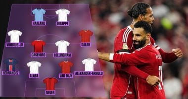 محمد صلاح بين الأعلى أجرًا فى أوروبا ضمن التشكيل الذهبي 2025 محمد صلاح فى التشكيل الأغلي
