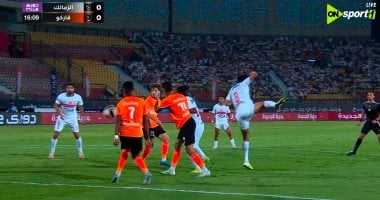 شيكو بانزا يسجل الهدف الأول للزمالك ضد فاركو الزمالك ضد فاركو