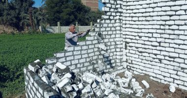 إزالة 7 حالات تعد على الأراضى الزراعية وأملاك الدولة بـ4 قرى بسوهاج