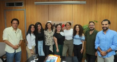 اليوم السابع يستضيف أبطال مسلسل دارك شوكلت بعد نجاحهم الكبير (صور) صناع مسلسل دارك شوكلت مع علا الشافعي والزملاء في قسم الفن