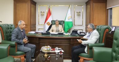 محافظ الجيزة يلتقى مساعد وزير الصحة