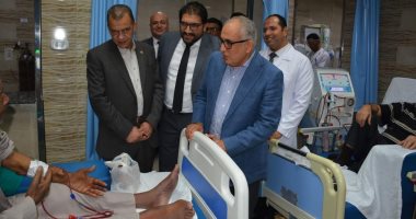 رئيس الهيئة العامة للتأمين الصحى يتفقد المجمع الطبي بطنطا