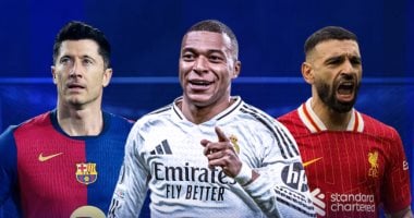 محمد صلاح يزين قائمة أكثر اللاعبين تسجيلاً للأهداف فى "بيج 5" محمد صلاح ومبابي وليفاندوفسكي