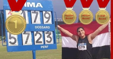 4 ميداليات لمنتخب ألعاب القوى فى البطولة العربية بتونس أسيل أسامة