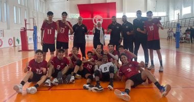 فوز ناشئي الطائرة علي المغرب في نصف نهائي أفريقيا منتخب ناشئين الكرة الطائرة