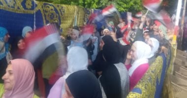 زحام كبير بالفترة المسائية على لجان انتخابات الإعادة لمجلس الشيوخ بالإسماعيلية جانب من الإقبال