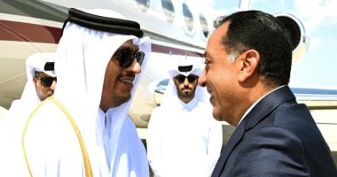 مصطفى مدبولى يستقبل رئيس الوزراء وزير خارجية قطر بمطار العلمين الدولى مصطفى مدبولى يستقبل رئيس وزراء قطر بالمطار