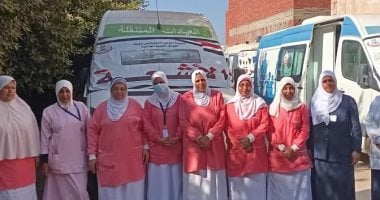 قافلة طبية بقرية أهوه ببنى سويف ضمن "حياة كريمة" تقدم 4200 خدمة مجانية