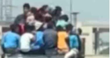 اعتلاء خطر على الطرق فى الشرقية.. الداخلية تضبط مرتكبى واقعة "ربع النقل" ضبط سيارة النقل