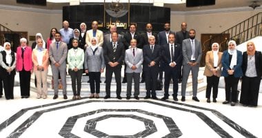 رئيس جامعة حلوان يستقبل السفير هشام بدر المشرف على جائزة مصر للتميز الحكومي