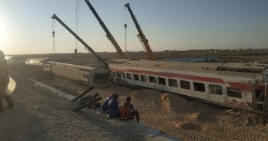 السكة الحديد تعدل بعض الرحلات على خط مطروح لحين إصلاح أثار حادث القطار حادث قطار مطروح