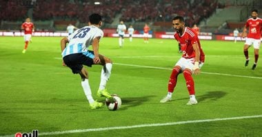 60 دقيقة.. بيراميدز يحافظ على تقدمه أمام الأهلى بهدف.. صور الأهلي وبيراميدز