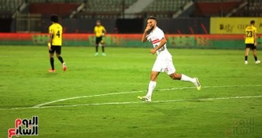 الزمالك يواصل التقدم على وادى دجلة بهدف ناصر ماهر بعد 15 دقيقة.. صور ناصر ماهر