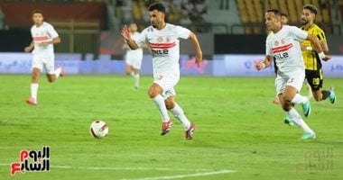 طرد بهنسى لاعب وادى دجلة فى مباراة الزمالك.. والأبيض يتأخر 2-1.. صور الزمالك ووادي دجلة