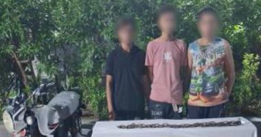 لهو متهور يتحول لجريمة.. القبض على 3 شباب اعتدوا على سيدة بجنزير فى الجيزة القبض على 3 شباب اعتدوا على سيدة بجنزير في الجيزة