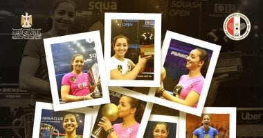 زي النهارده.. رنيم الوليلي أول سيدة عربية تتصدر التصنيف العالمي للاسكواش رنيم الوليلى