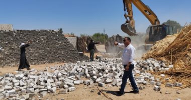 إزالة 35 حالة تعدى على الأراضى الزراعية وأملاك الدولة ضمن المرحلة الثانية من الموجة الـ27