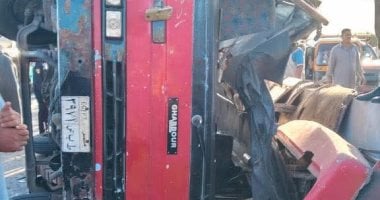 التحفظ على قائد "أتوبيس الشرقية" بعد وفاة شخص وإصابة 27 آخرين جانب من الحادث