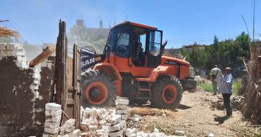 مدينة أرمنت تزيل 9 تعديات فى المهد وتسترد 7 حالات غير جادة.. صور