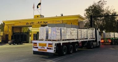 إطلاق قافلة «زاد العزة» 28 بحمولة 2800 طن مساعدات غذائية لقطاع غزة قافلة زاد العزة
