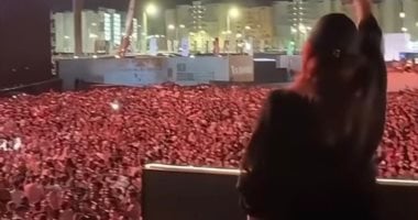 سر ظهور أنغام فى حفل كايروكى بالعلمين أنغام فى حفل كايروكى